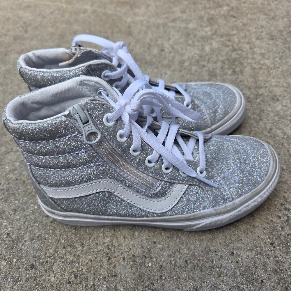 Vans | SK8 Hi Lurex Glitter Sneakers | Size 13.5 - Picture 3 of 6